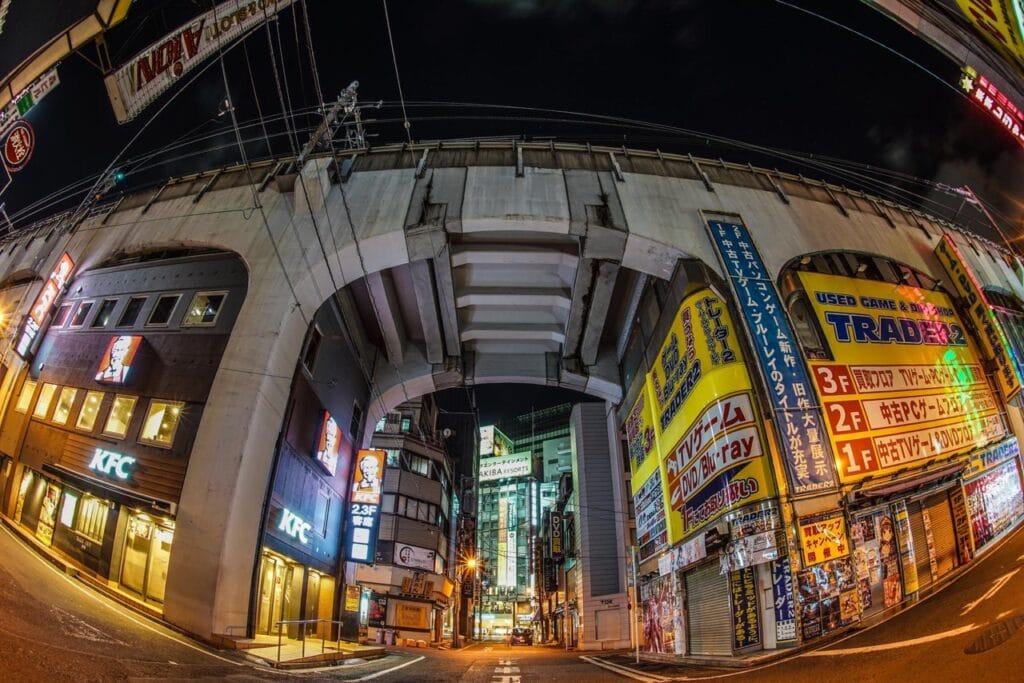 Akihabara cityscape (night)