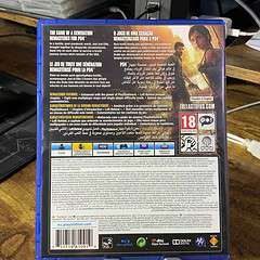 The Last of Us Remastered ps4 cover posteriore inglese